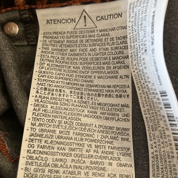 BNWT Zara Leopard Print Skort Zipper Pocket Back Pockets Women Size XS - Picture 6 of 9